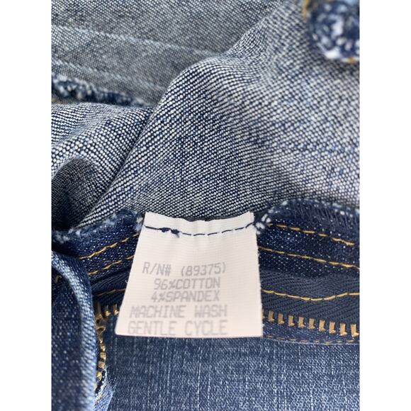 NWT Sky Clothing Flare Jeans Stretch Embroidery Low Rise 4 Hippie Festival 70s - Picture 9 of 10